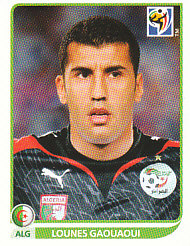 Lounes Gaouaoui Algeria samolepka Panini World Cup 2010 #223